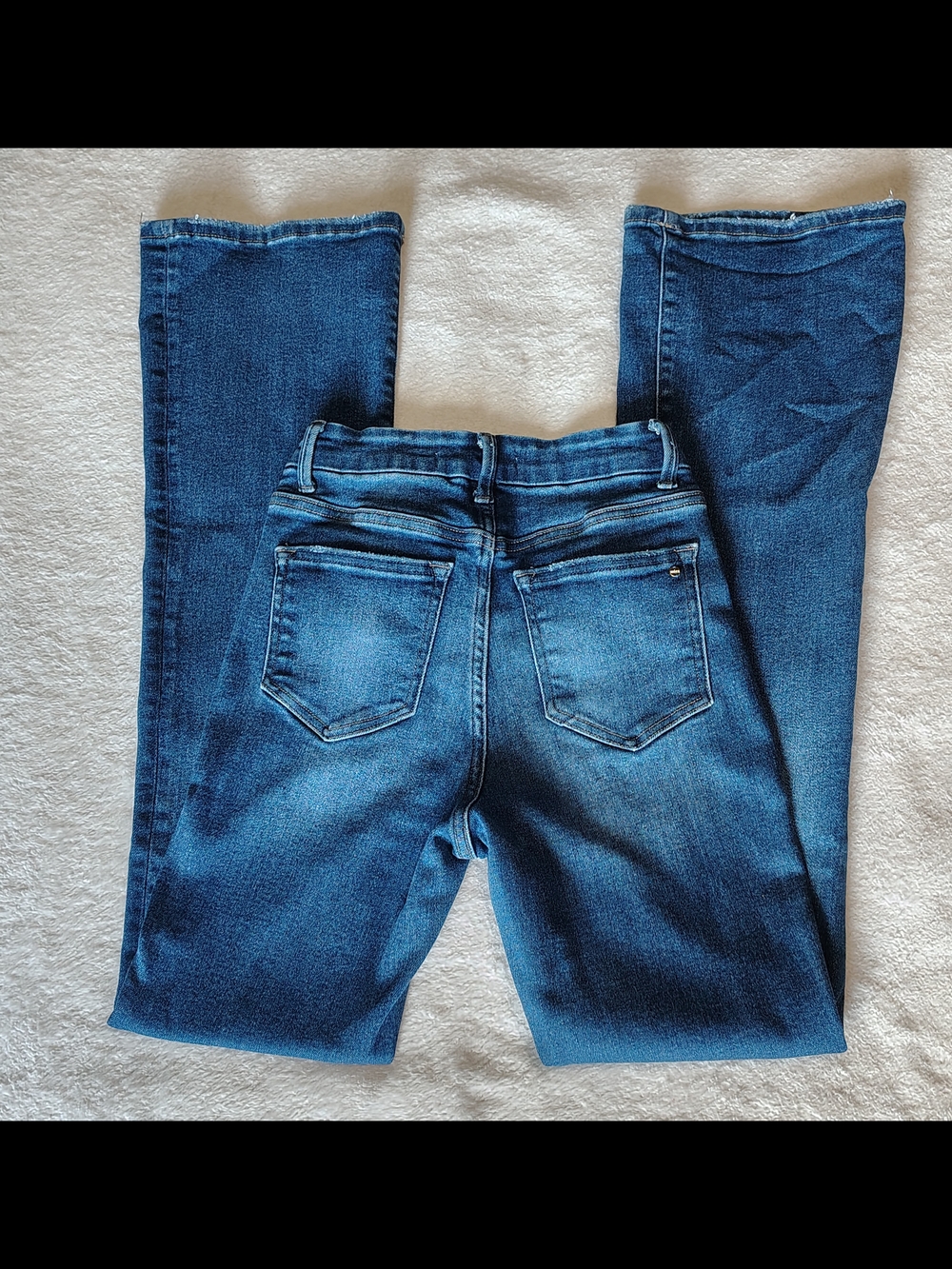 Mica High-Rise Blue Denim Flare Jeans - Picture 3 of 5